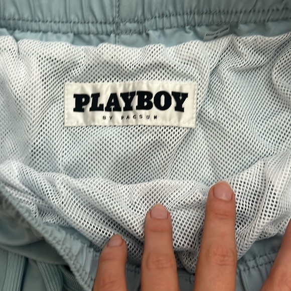 light blue playboy shorts - Picture 2 of 3